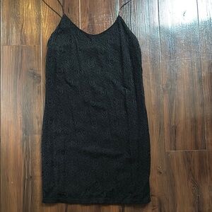 Black Lace Slip Dress